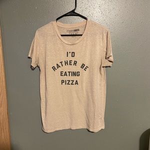 Cute graphic pizza tee